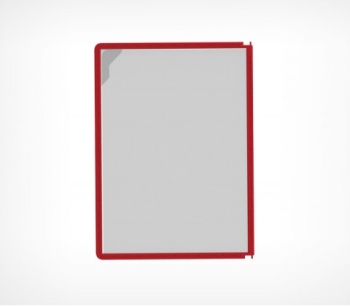 Рамка для перекидной системы DATAFRAME-A4, красная,153003-06