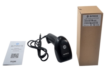 Сканер штрих-кода SPACE LITE-2D-USB (черный), ручной (проводной)