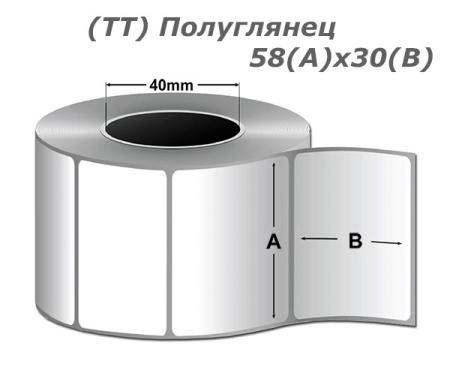 Этикетка 58*30 (900) полуглянец