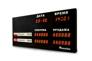 Электронное табло курсов валют Cassida R-3